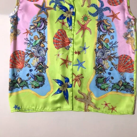 Versace Sea World Print Tank Top